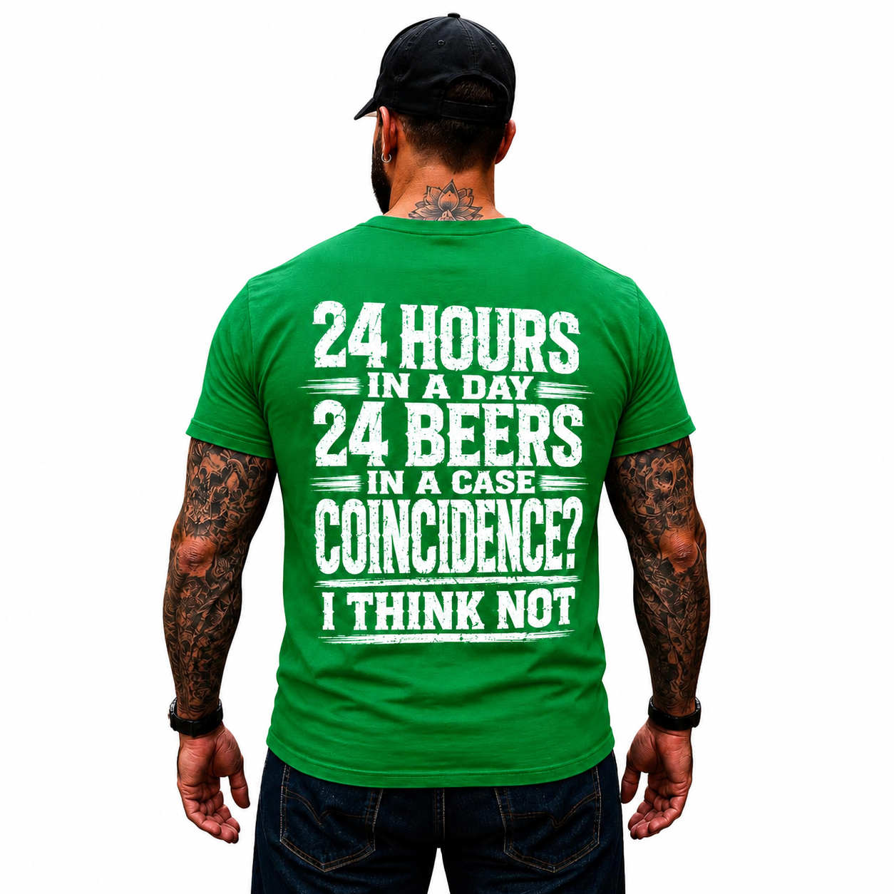 24 Hours In A Day 24 Beers In A Case Shirt Funny Beer Graphic Tee Gift For Men
