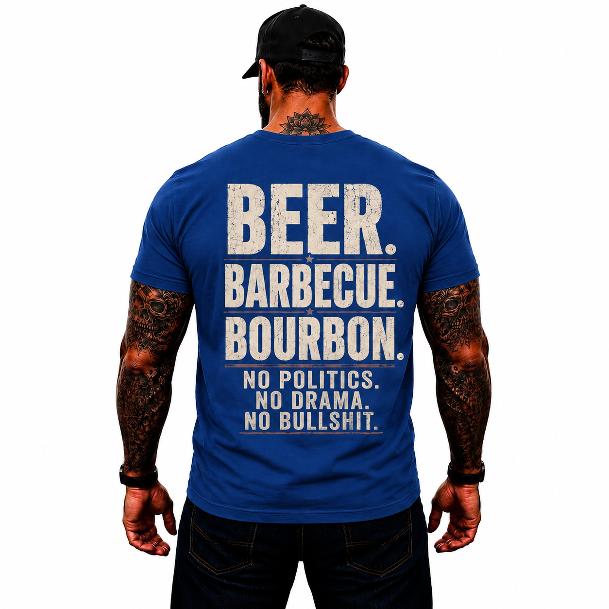 Beer Barbecue Bourbon Shirt Funny BBQ Graphic Tee Pitmaster Grill Master Gift For Men