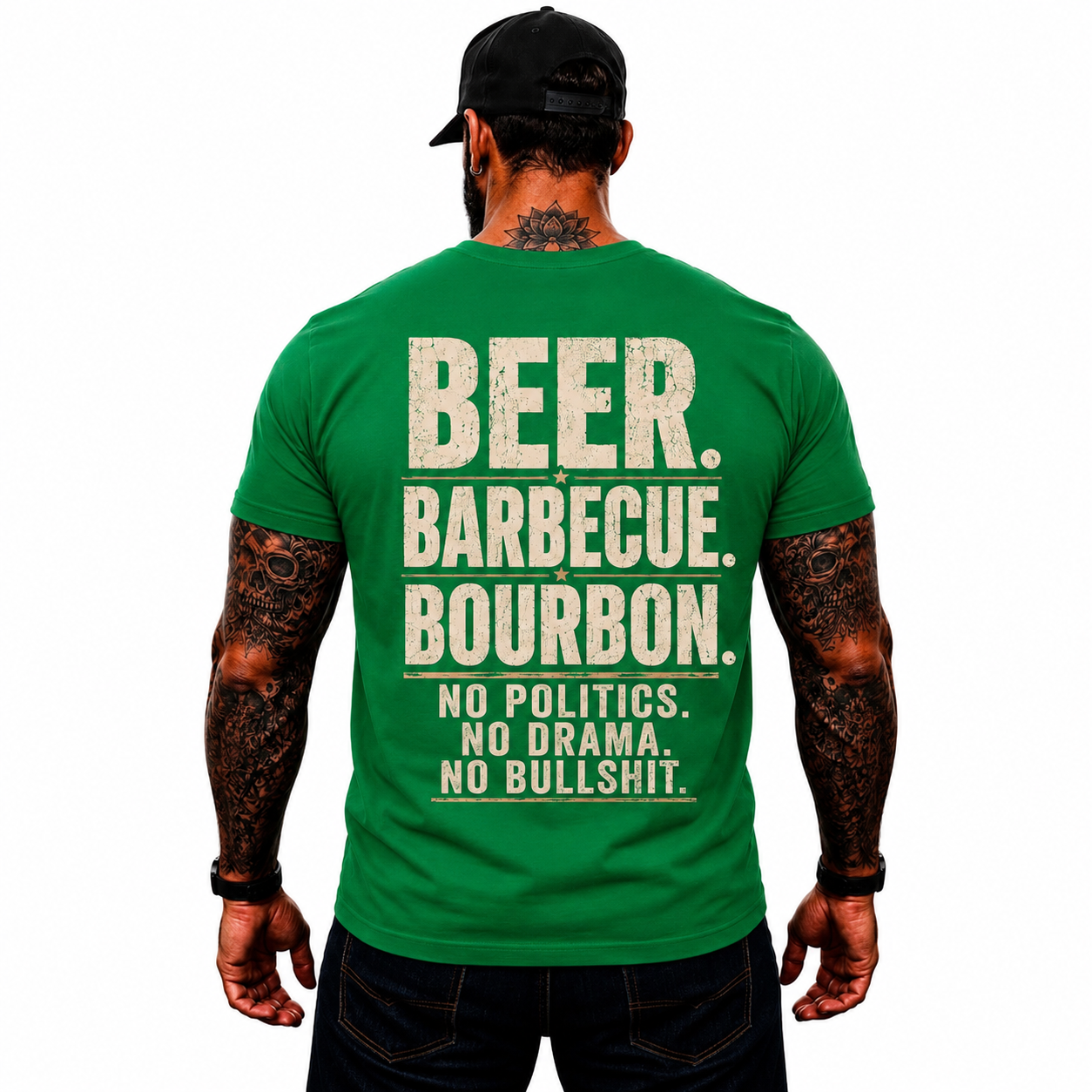 Beer Barbecue Bourbon Shirt Funny BBQ Graphic Tee Pitmaster Grill Master Gift For Men