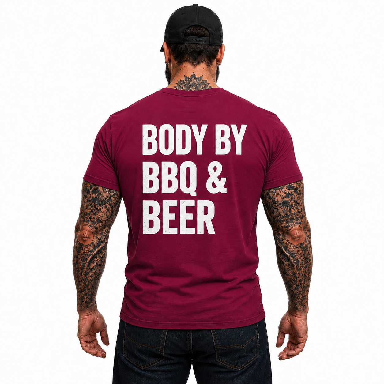 Body By BBQ And Beer Shirt Funny Grilling Graphic Tee Grill Master Gift For Men