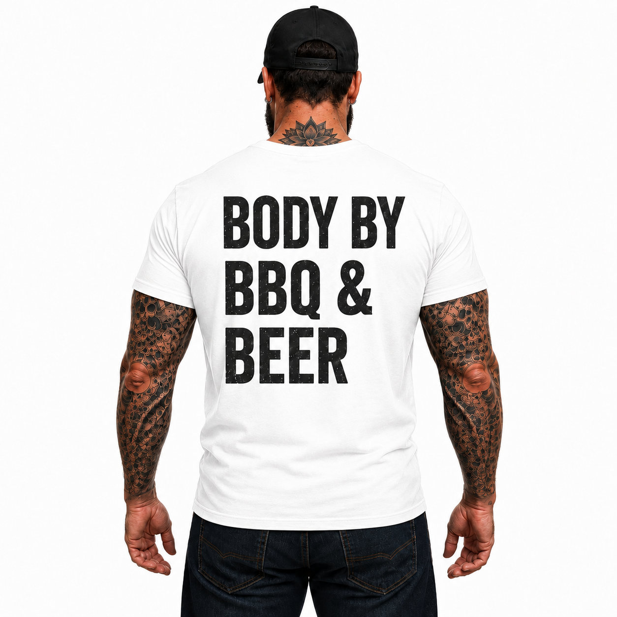 Body By BBQ And Beer Shirt Funny Grilling Graphic Tee Grill Master Gift For Men