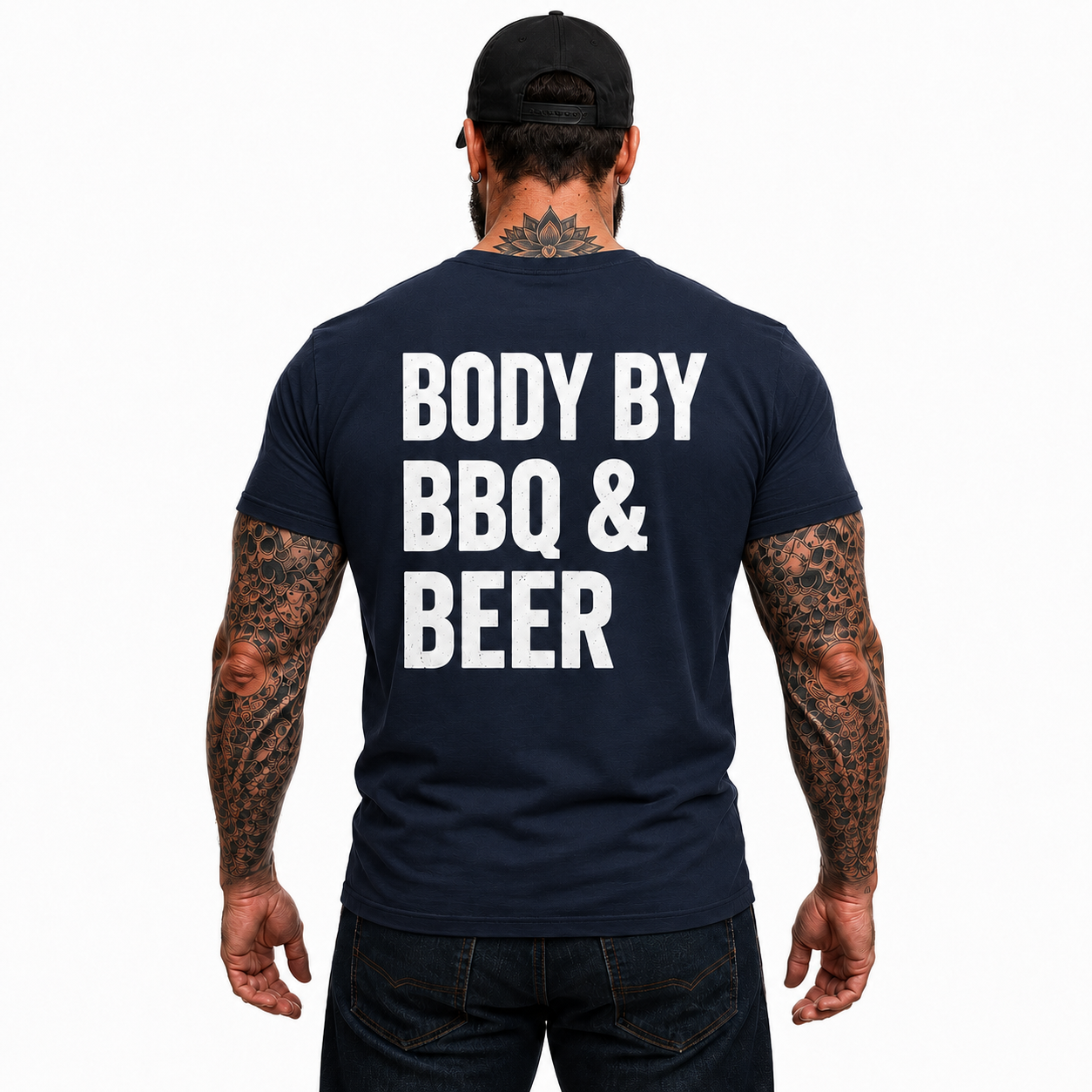 Body By BBQ And Beer Shirt Funny Grilling Graphic Tee Grill Master Gift For Men