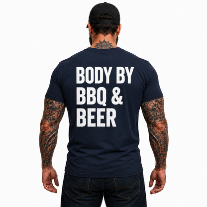 Body By BBQ And Beer Shirt Funny Grilling Graphic Tee Grill Master Gift For Men