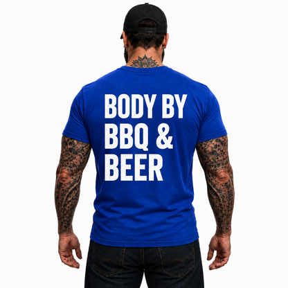 Body By BBQ And Beer Shirt Funny Grilling Graphic Tee Grill Master Gift For Men
