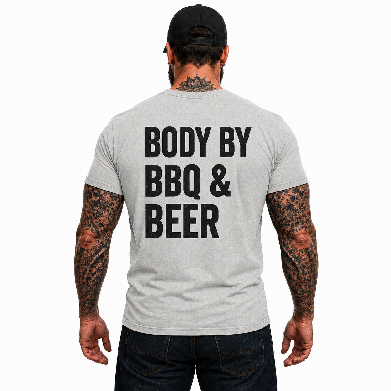 Body By BBQ And Beer Shirt Funny Grilling Graphic Tee Grill Master Gift For Men
