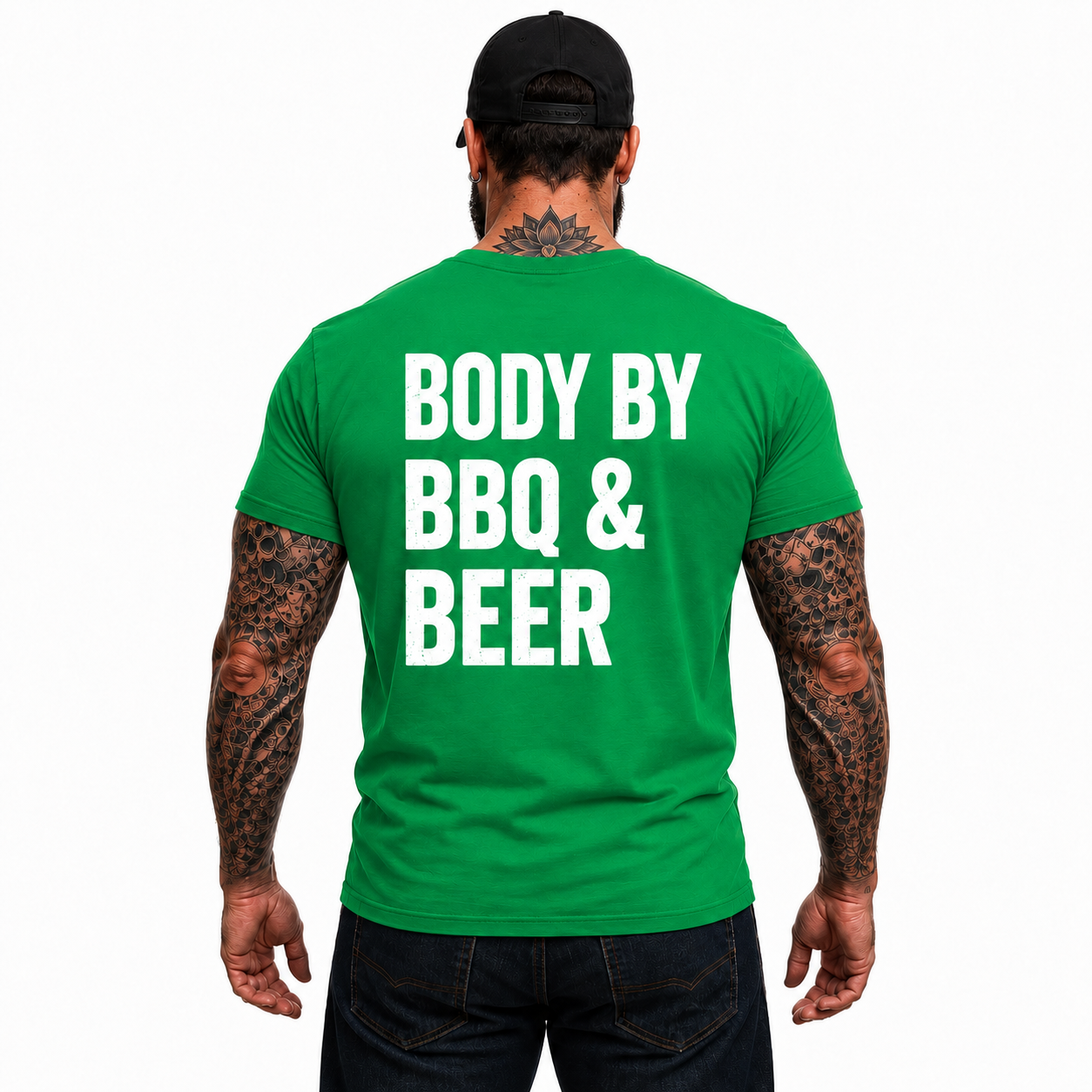 Body By BBQ And Beer Shirt Funny Grilling Graphic Tee Grill Master Gift For Men