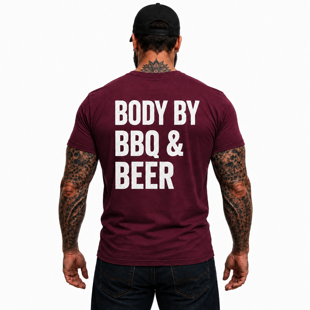 Body By BBQ And Beer Shirt Funny Grilling Graphic Tee Grill Master Gift For Men