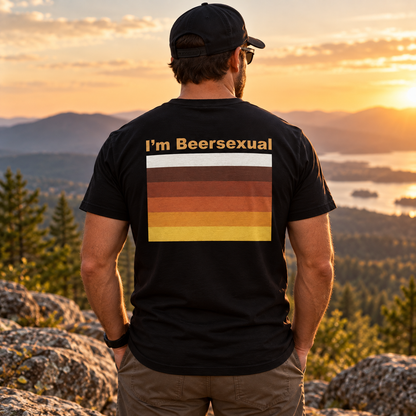 I’m Beersexual Shirt Funny Beer Lover Drinking Graphic Tee Alcohol Humor Gift for Men