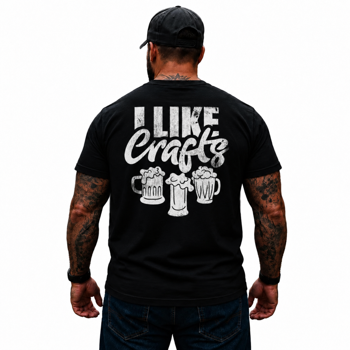 I Like Crafts Shirt Funny Beer Lover Graphic Tee for Men Drinking Humor Gift