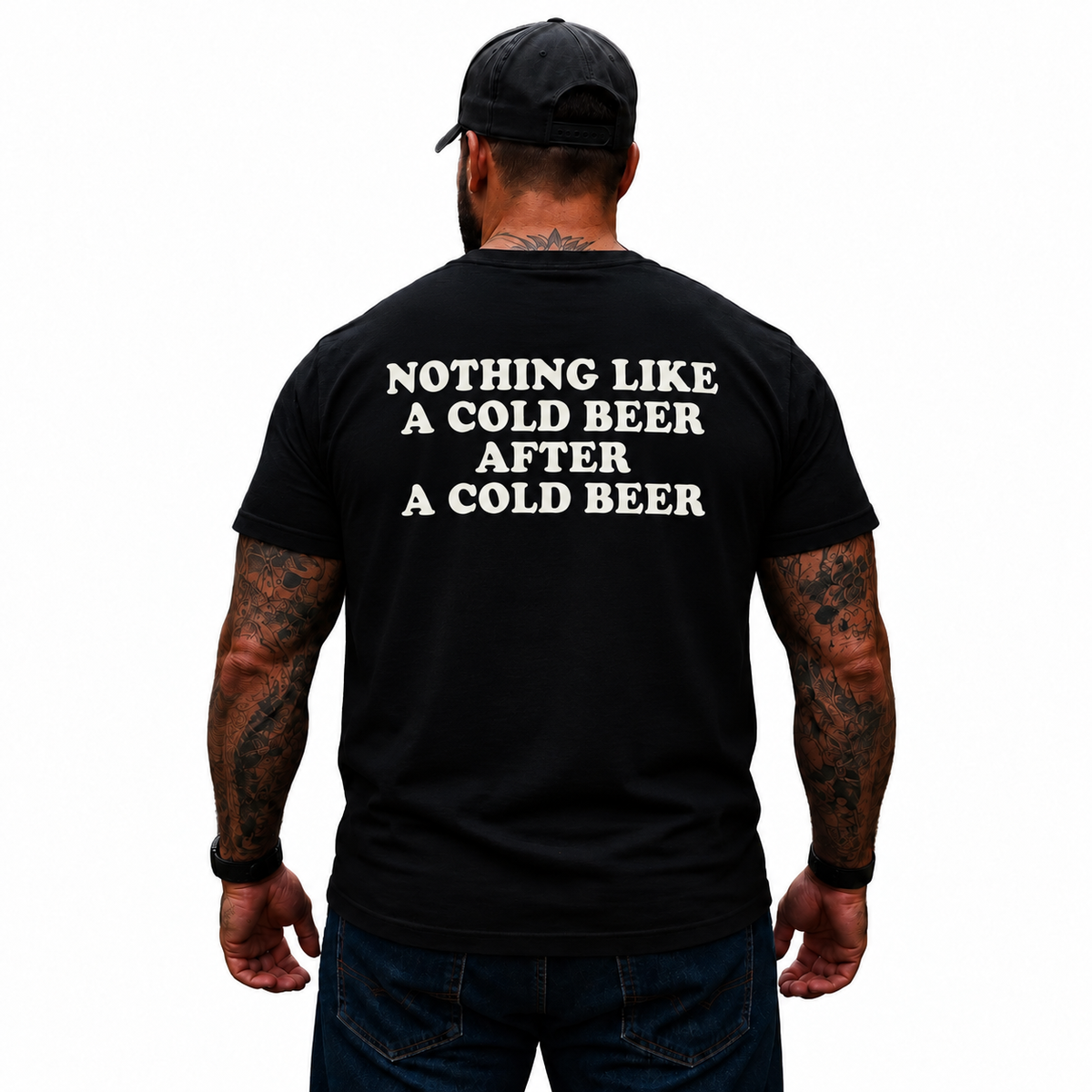 Nothing Like A Cold Beer After A Cold Beer Shirt Funny Beer Drinking T-Shirt for Men Beer Lover Gift