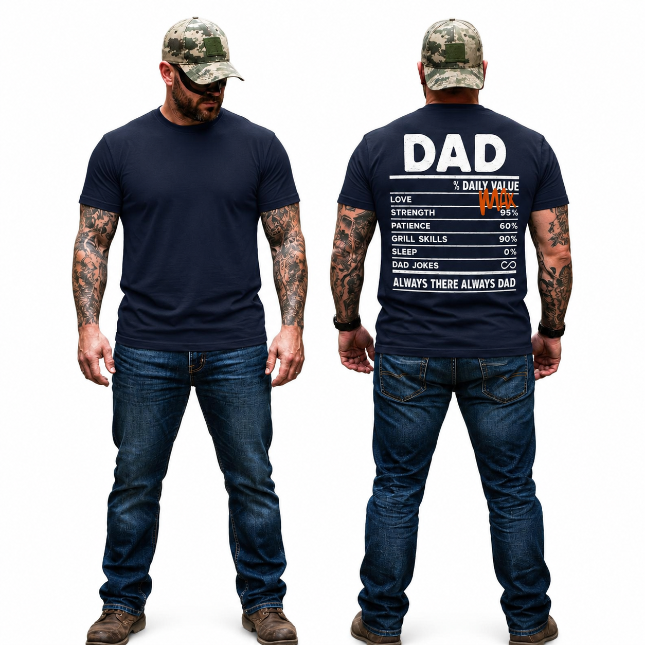 Dad Daily Value Shirt Funny Dad Graphic Tee Fathers Day Gift For Dad