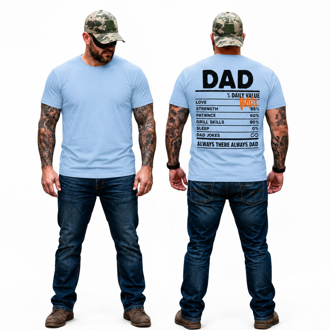 Dad Daily Value Shirt Funny Dad Graphic Tee Fathers Day Gift For Dad