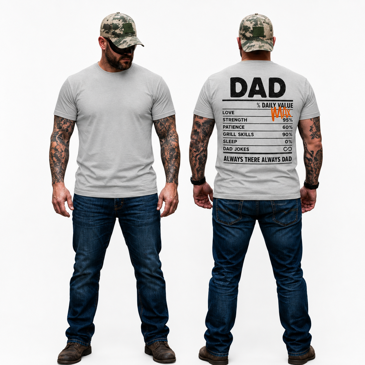 Dad Daily Value Shirt Funny Dad Graphic Tee Fathers Day Gift For Dad