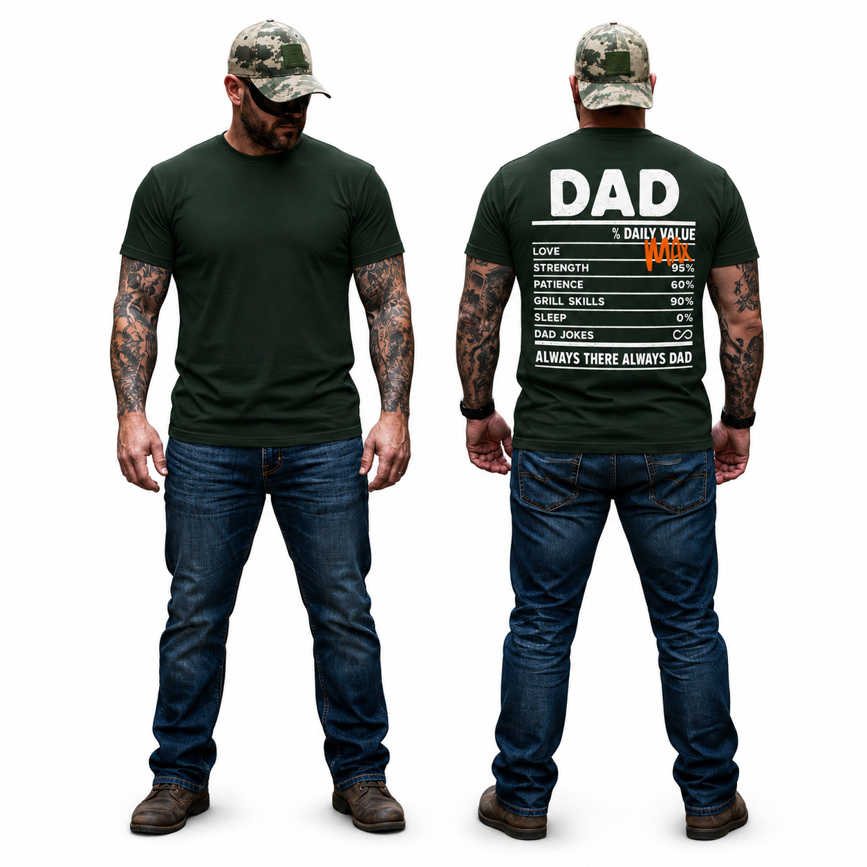 Dad Daily Value Shirt Funny Dad Graphic Tee Fathers Day Gift For Dad