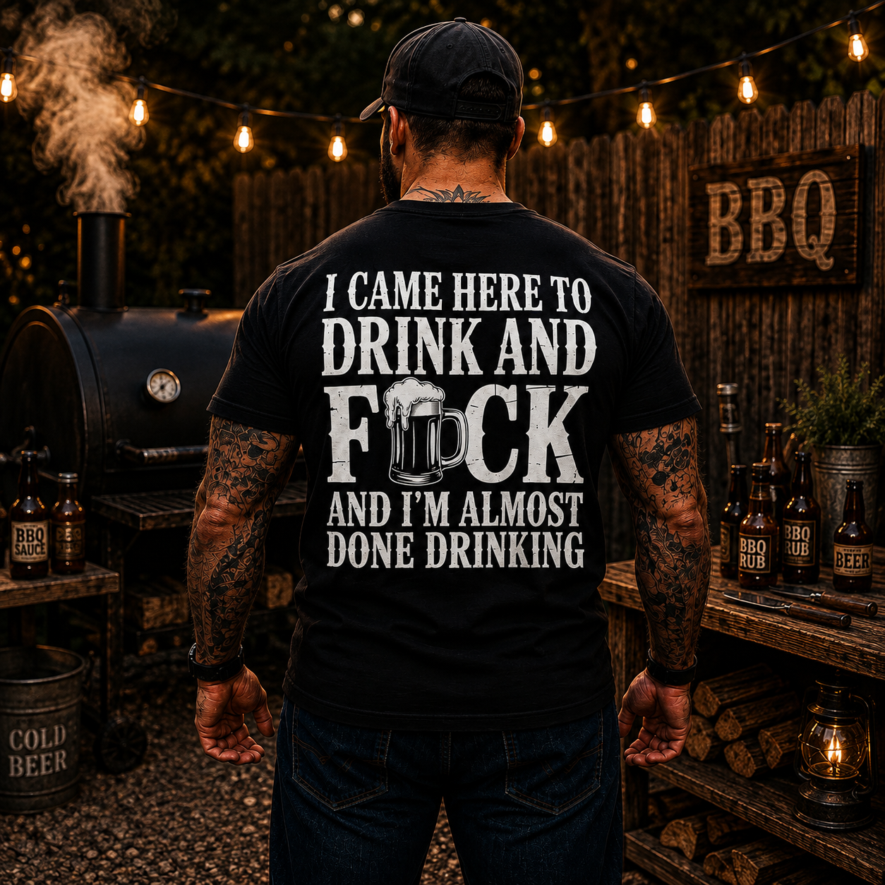 I Came Here To Drink And Fuck Shirt Funny Beer Drinking Graphic Tee Gift For Men