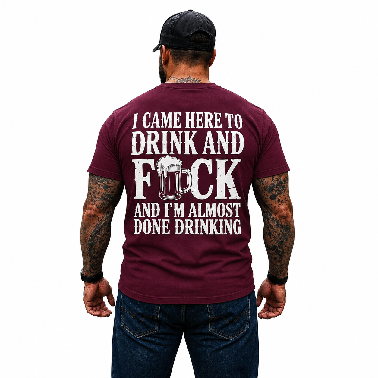 I Came Here To Drink And Fuck Shirt Funny Beer Drinking Graphic Tee Gift For Men