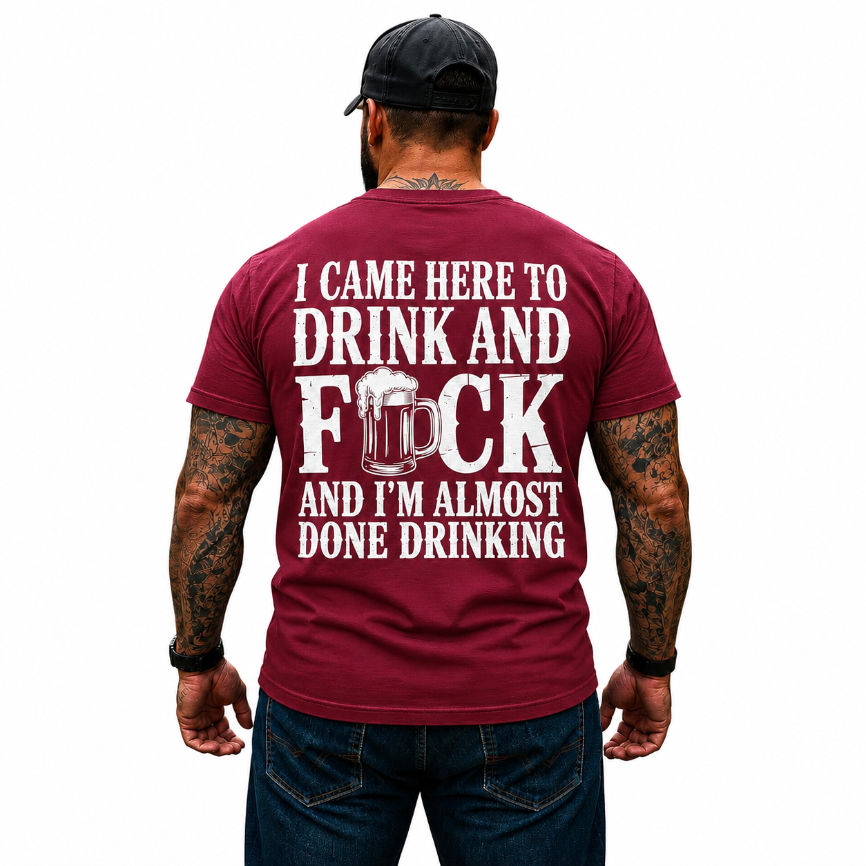 I Came Here To Drink And Fuck Shirt Funny Beer Drinking Graphic Tee Gift For Men