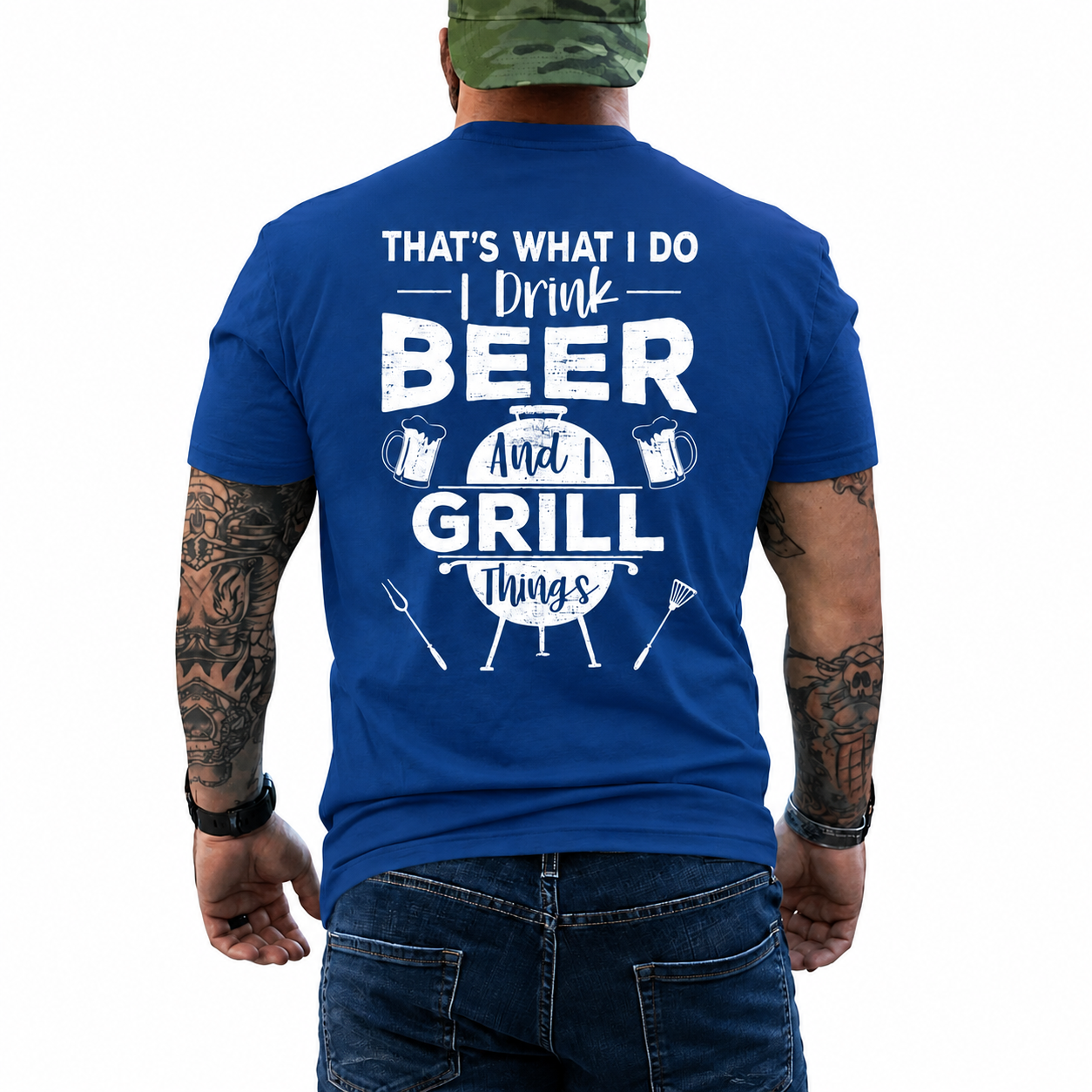 I Drink Beer And I Grill Things Shirt Funny BBQ Graphic Tee Grill Master Gift For Men