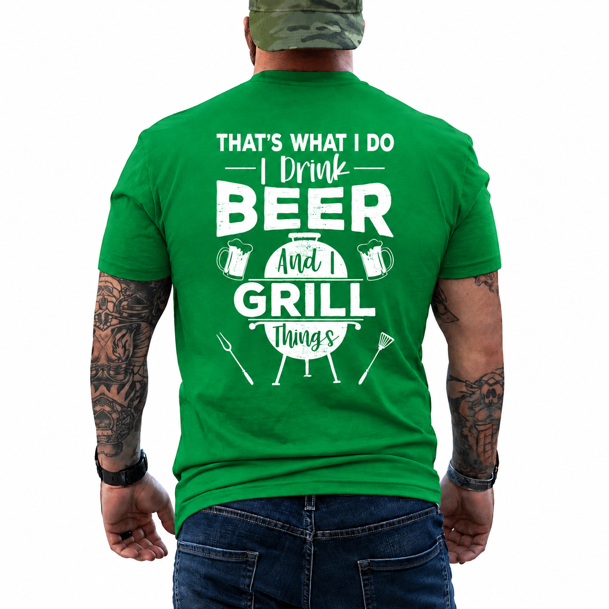I Drink Beer And I Grill Things Shirt Funny BBQ Graphic Tee Grill Master Gift For Men