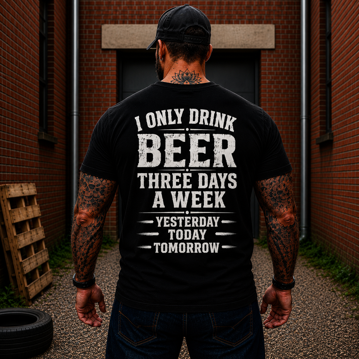 I Only Drink Beer Three Days A Week Shirt Funny Beer Lover Graphic Tee Gift For Men
