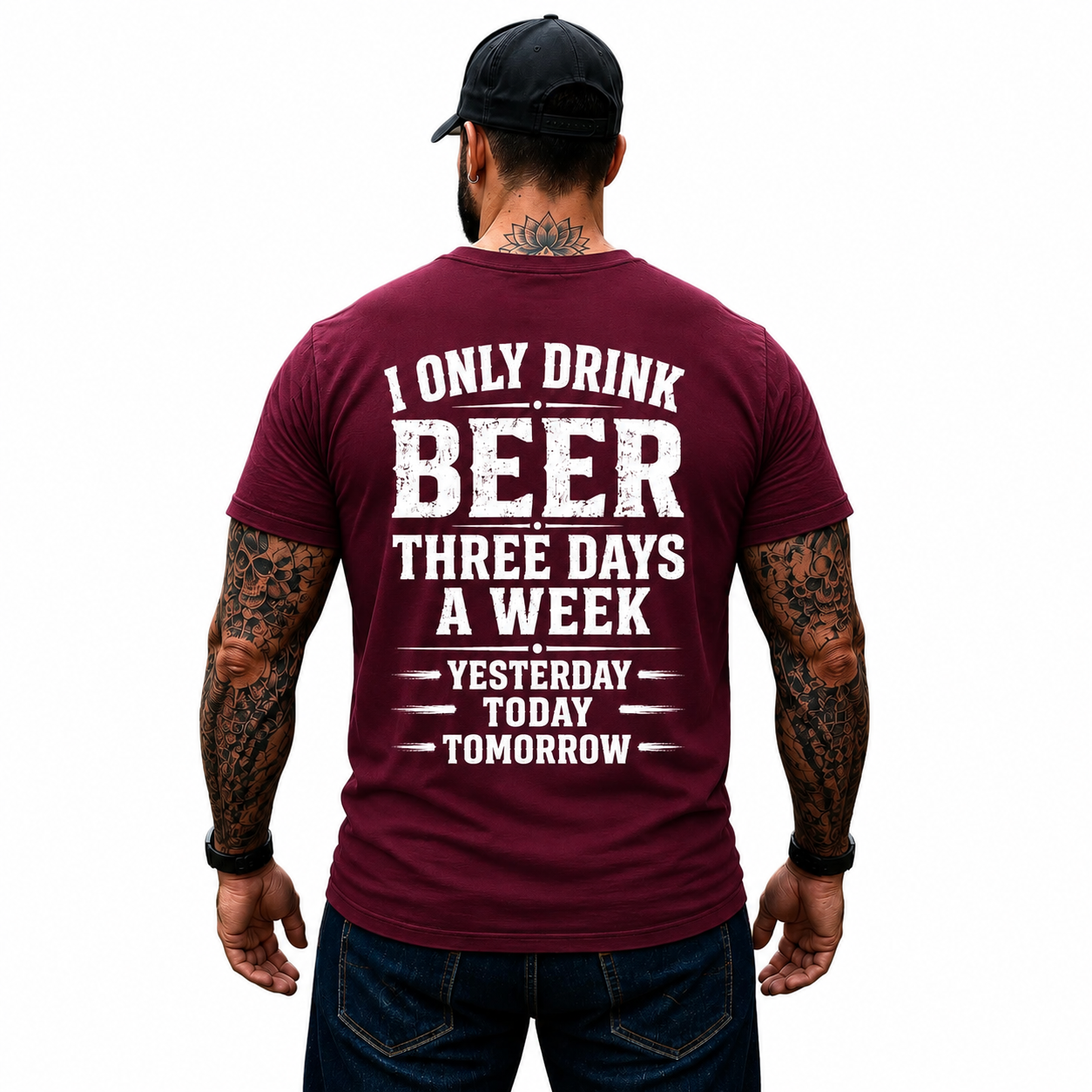 I Only Drink Beer Three Days A Week Shirt Funny Beer Lover Graphic Tee Gift For Men