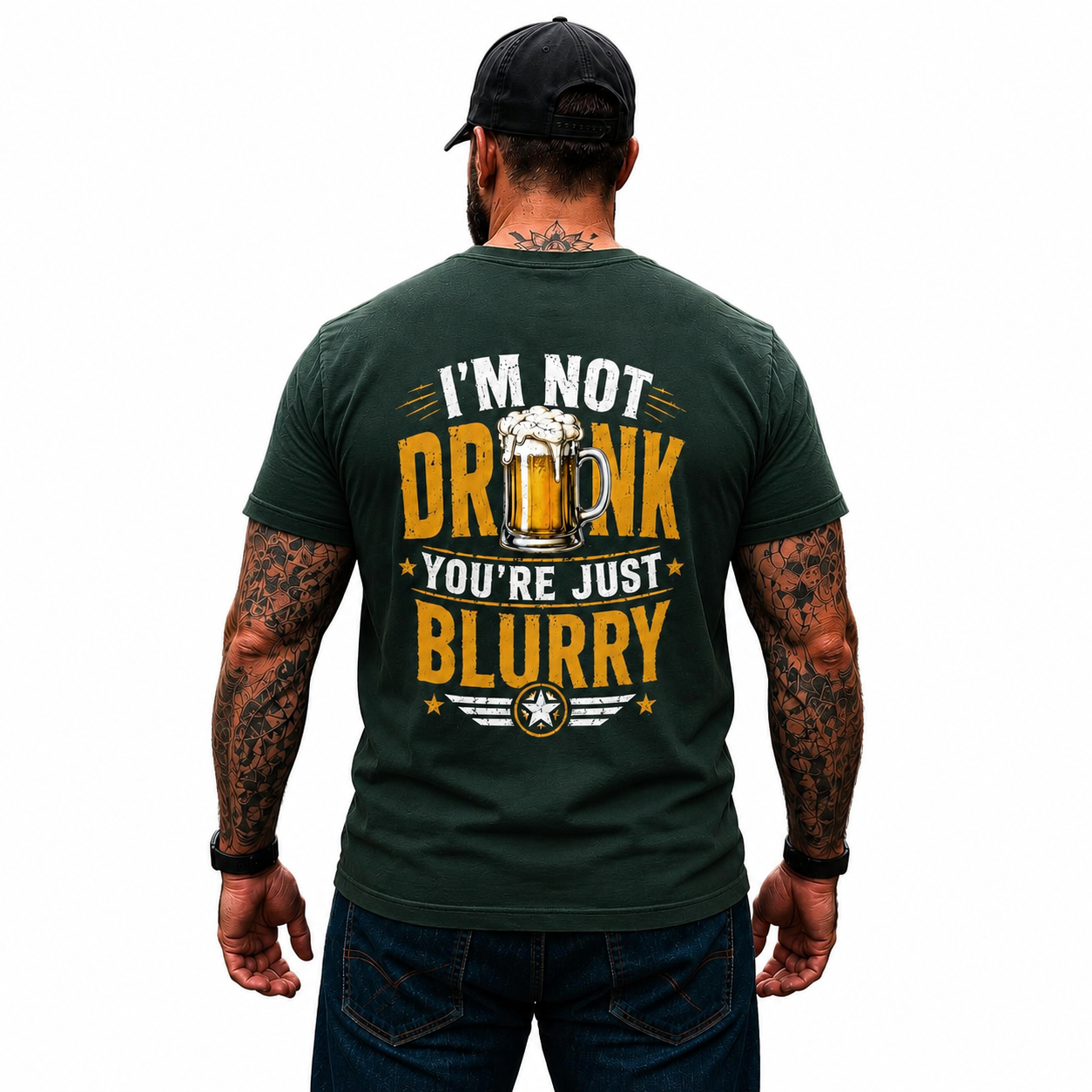 Im Not Drunk Youre Just Blurry Shirt Funny Beer Lover Graphic Tee Gift For Men