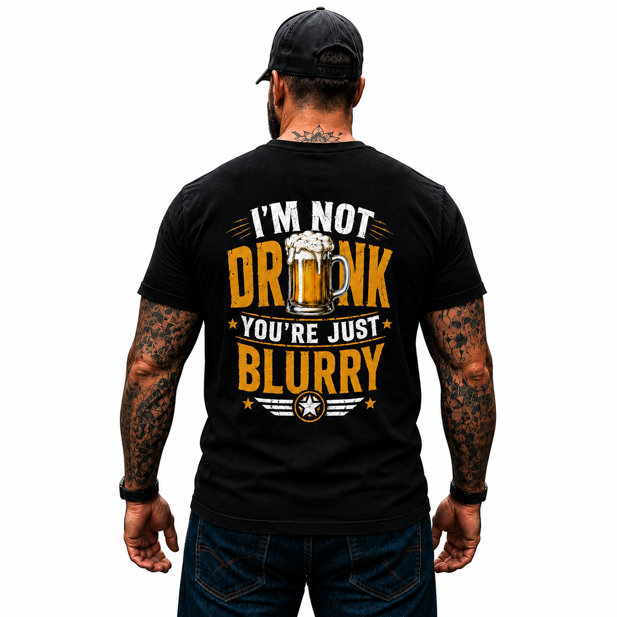Im Not Drunk Youre Just Blurry Shirt Funny Beer Lover Graphic Tee Gift For Men