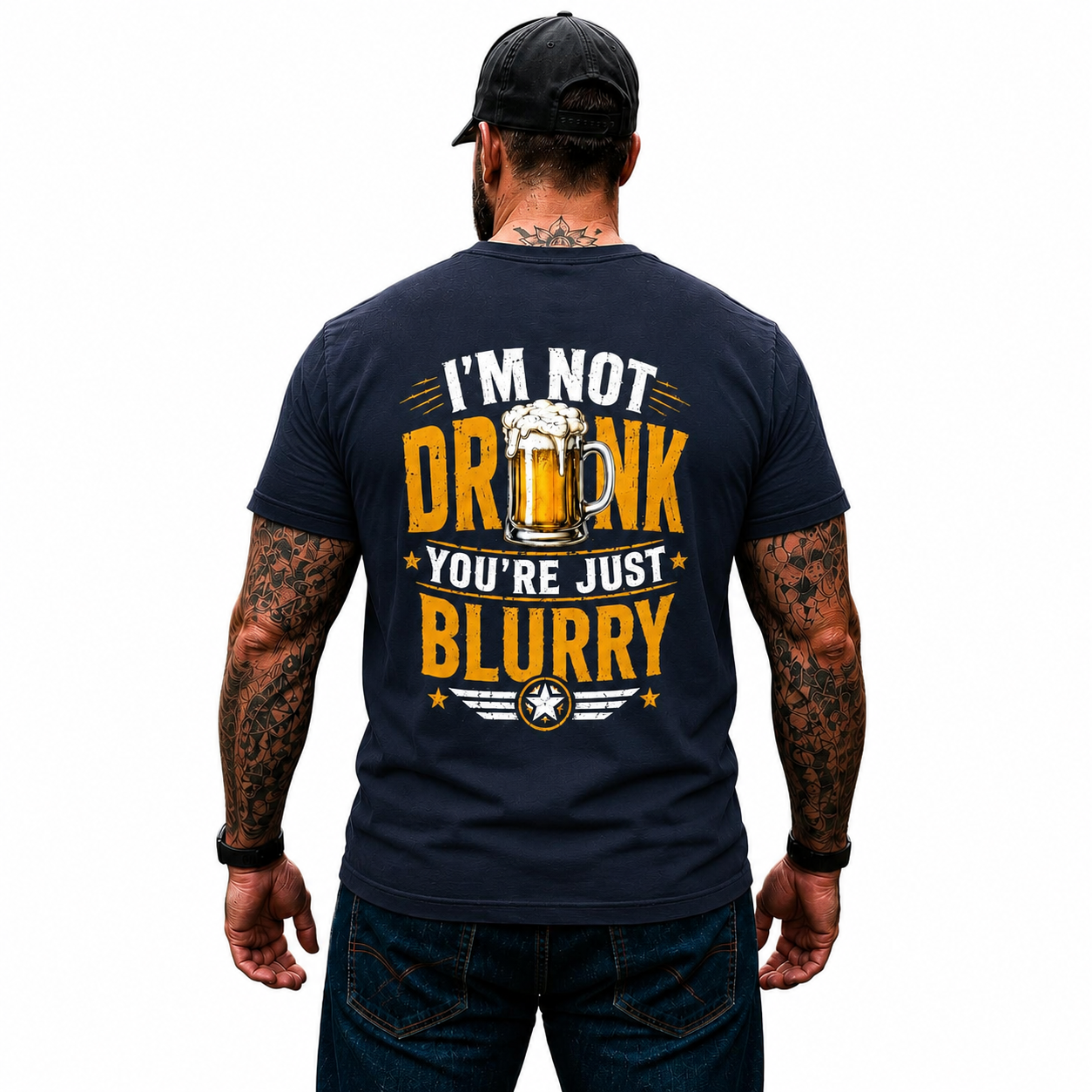 Im Not Drunk Youre Just Blurry Shirt Funny Beer Lover Graphic Tee Gift For Men
