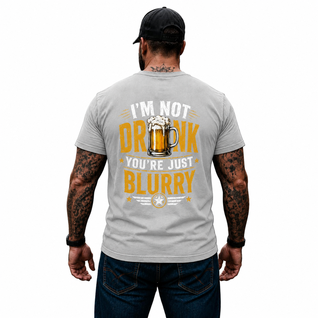 Im Not Drunk Youre Just Blurry Shirt Funny Beer Lover Graphic Tee Gift For Men