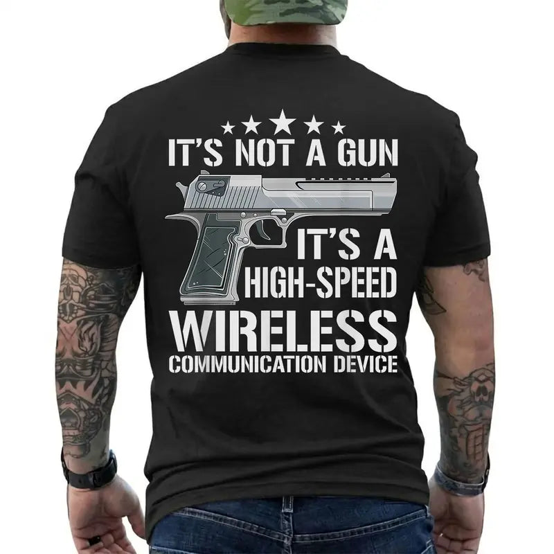 Funny Tactical High Speed Wireless Communication Graphic T Shirt