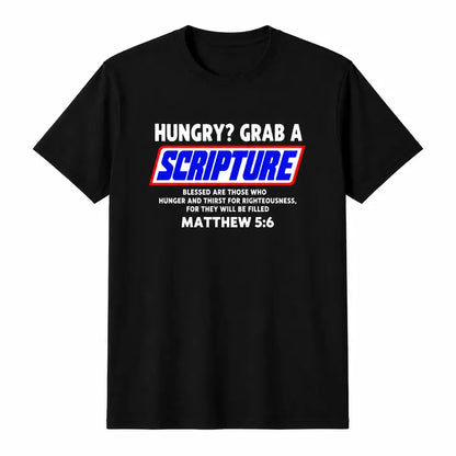 Matthew 5 6 Christian Scripture Bible Verse Faith Humor T Shirt