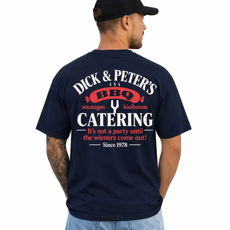 Funny Bbq Catering Graphic T Shirt Grill Master Gift For Him