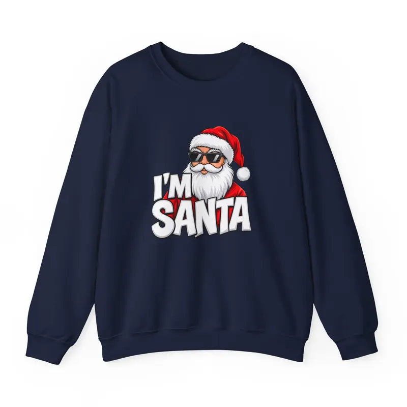 Im Santa Face Holiday Christmas Crewneck Sweatshirt