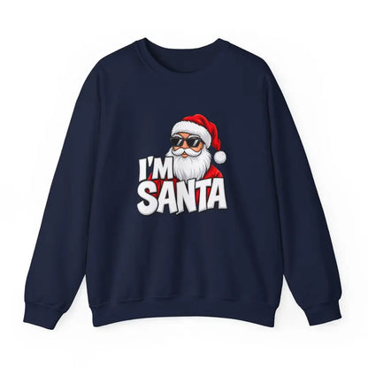 Im Santa Face Holiday Christmas Crewneck Sweatshirt