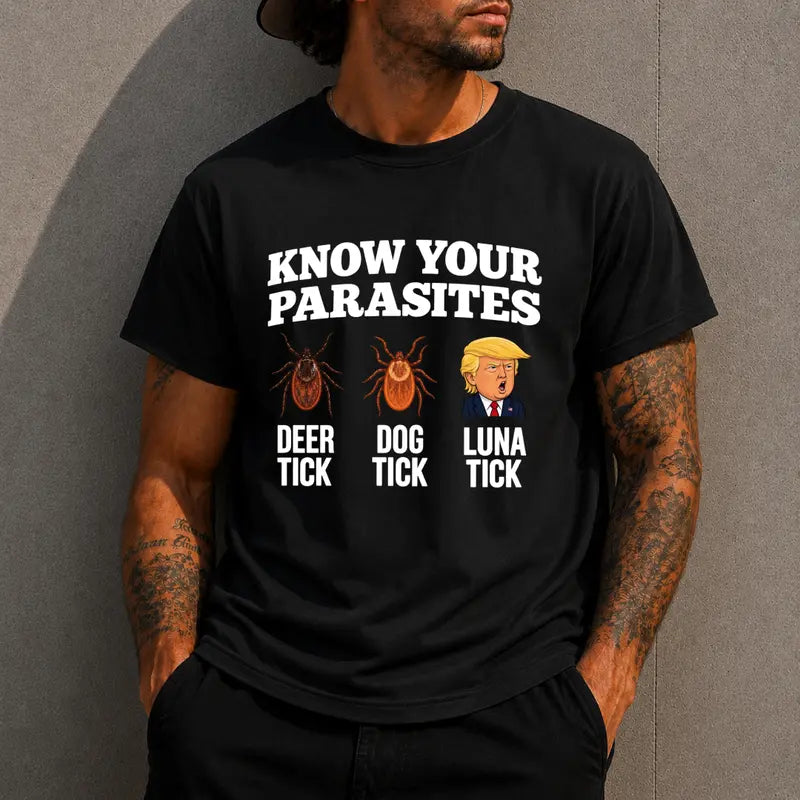 Know Your Parasites Deer Tick And Dog Tick Funny Graphic Tee