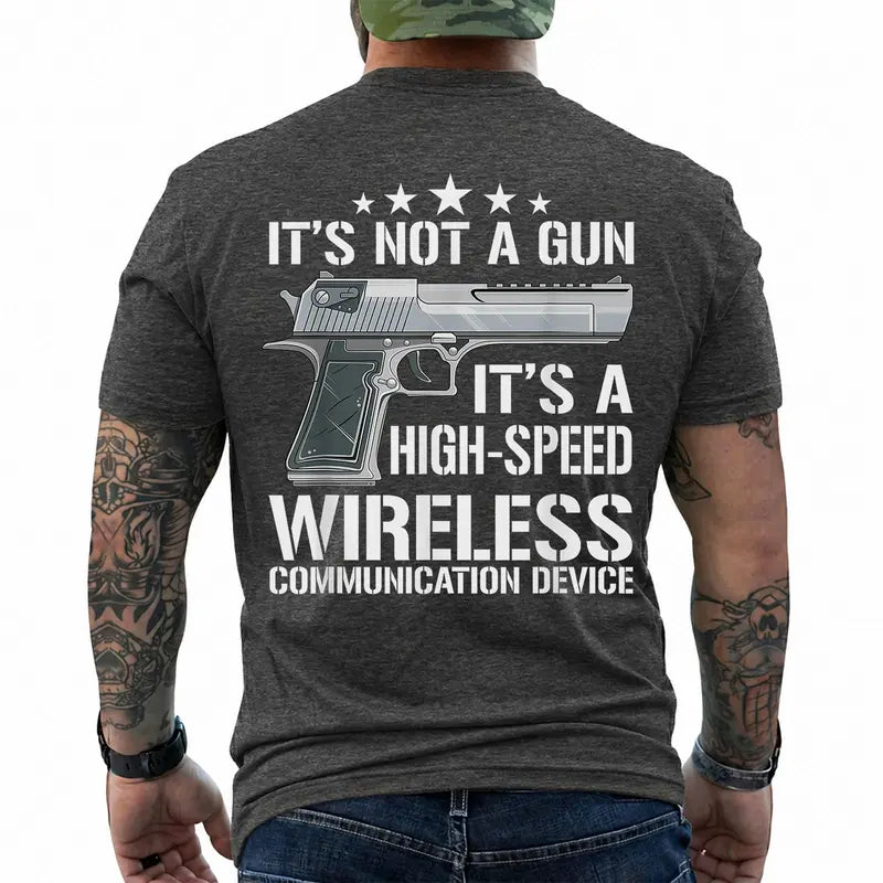 Funny Tactical High Speed Wireless Communication Graphic T Shirt