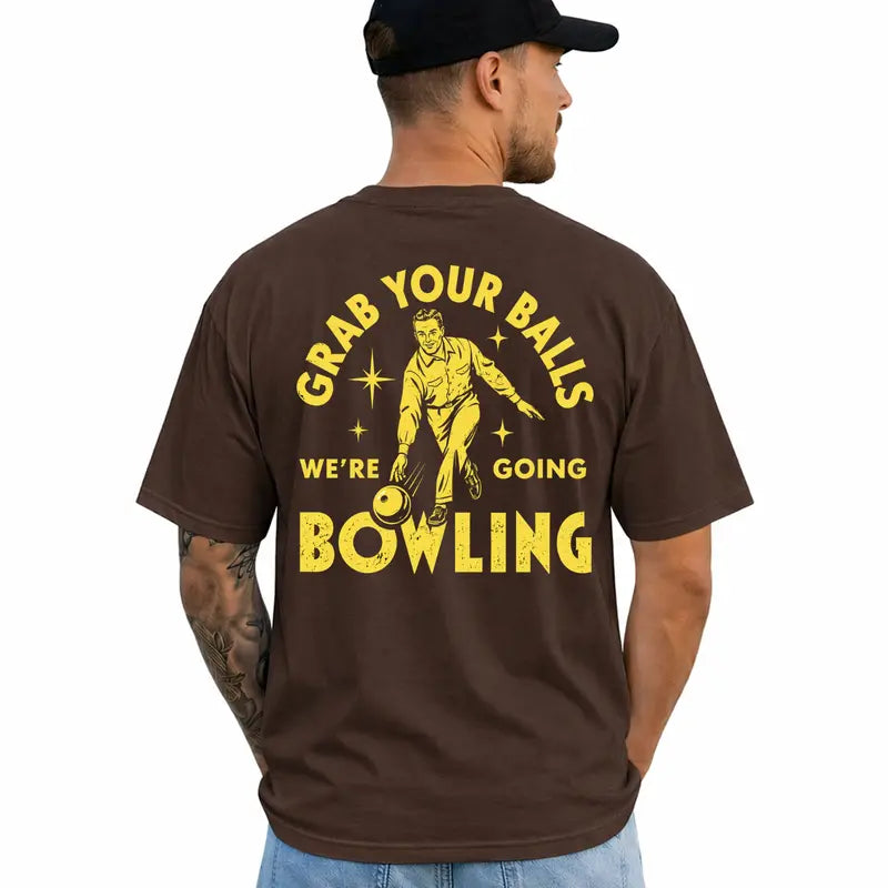 Funny Bowling Graphic T Shirt Bowler Gift For Him