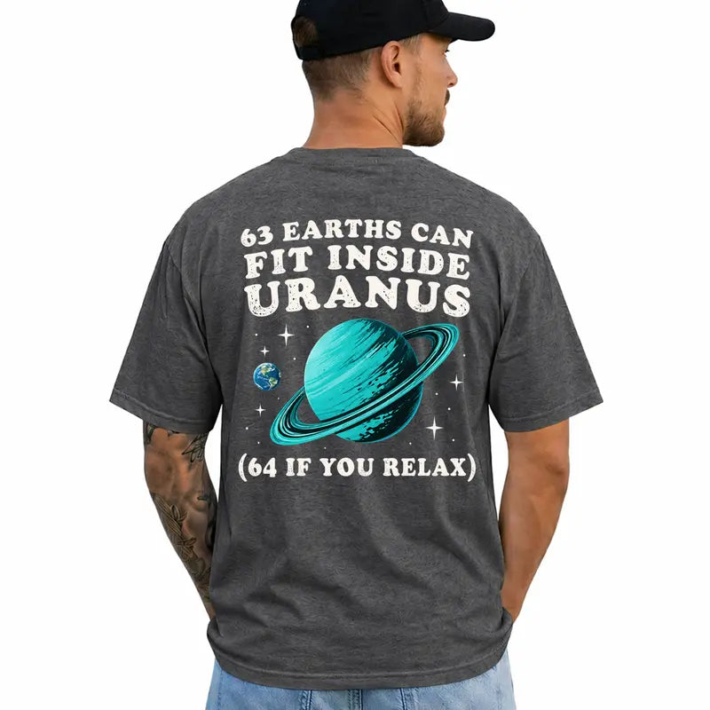 Funny Space Uranus Pun Science Humor Graphic T Shirt For Him