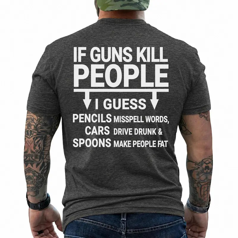 Pro Gun Rights Funny Patriotic Graphic T Shirt