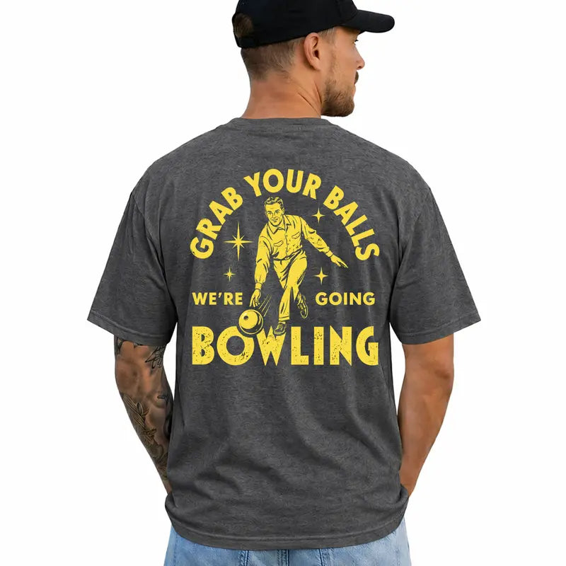 Funny Bowling Graphic T Shirt Bowler Gift For Him