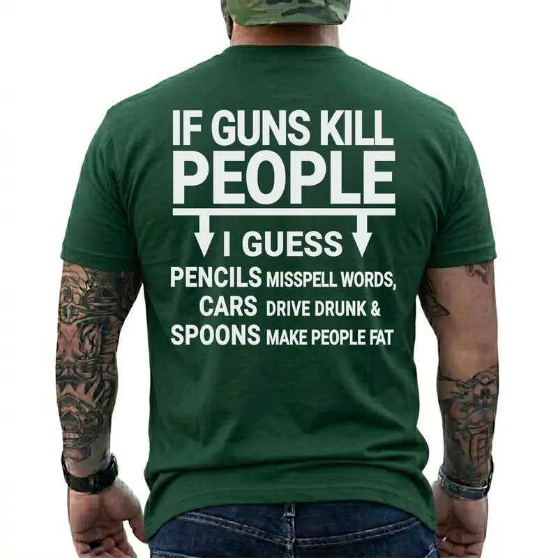 Pro Gun Rights Funny Patriotic Graphic T Shirt
