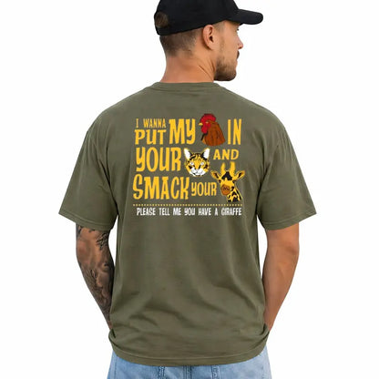I Wanna Put In Funny Adult Humor Graphic T Shirt For Men