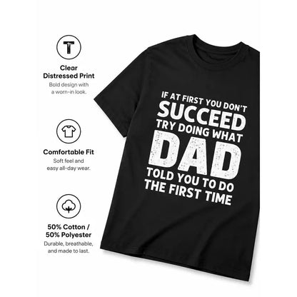 Mens Funny Dad Told You Graphic T Shirt Gift For Dad And Husband