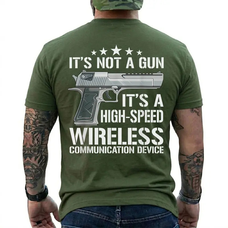 Funny Tactical High Speed Wireless Communication Graphic T Shirt