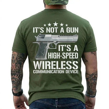 Funny Tactical High Speed Wireless Communication Graphic T Shirt