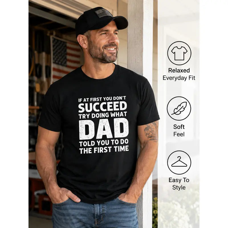 Mens Funny Dad Told You Graphic T Shirt Gift For Dad And Husband