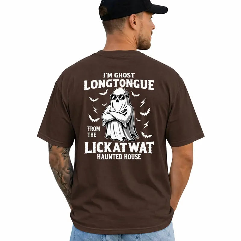 Im Ghost Longtongue From The Lickatwat Funny Humor T Shirt