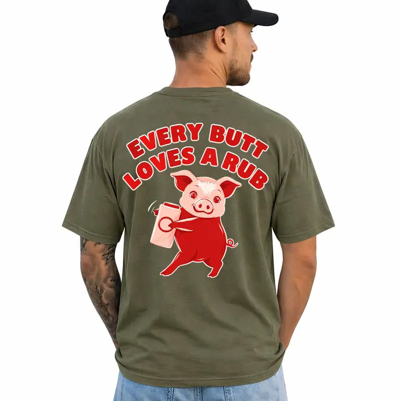 Funny Bbq Pig Pun Graphic T Shirt Grill Master Gift For Him