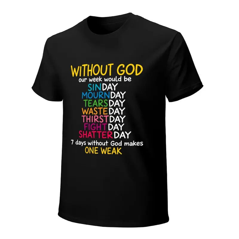 Without God Christian Faith Funny Religious Wordplay T Shirt