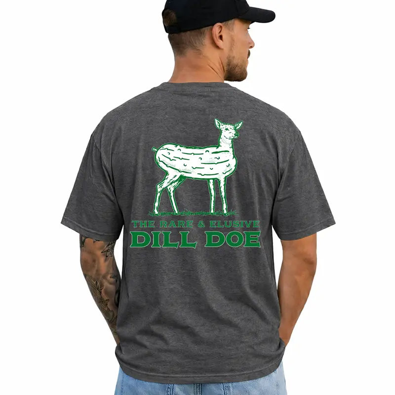 Funny Deer Hunting Dill Doe Pun Graphic T Shirt Hunter Gift